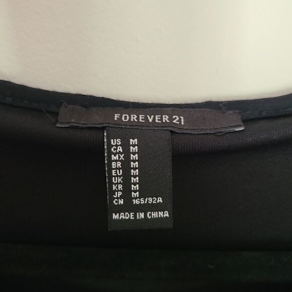 Forever 21 Black Striped Sequin Bodycon Dress Women's Size Medium - Picture 5 of 8